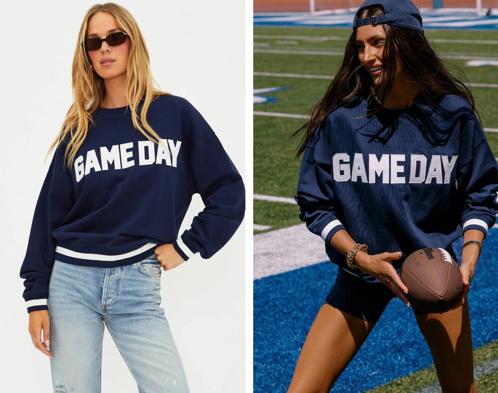 Beach Riot Devyn Sweatshirt Game Day | Navy | Size M